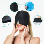 Headache Migraine Relief Gel Ice Eye Mask Physical Cooling Physiotherapy Cold Cap Soft and Flexible Cooling Sleep Mask Apply to Sinus Tension Stress Anxiety Puffy Eyes as Relaxation Gifts for Women and Men